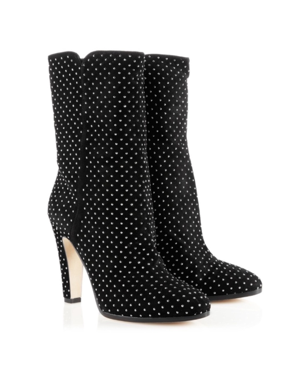 Jimmy Choo Tari black suede studded ankle boots